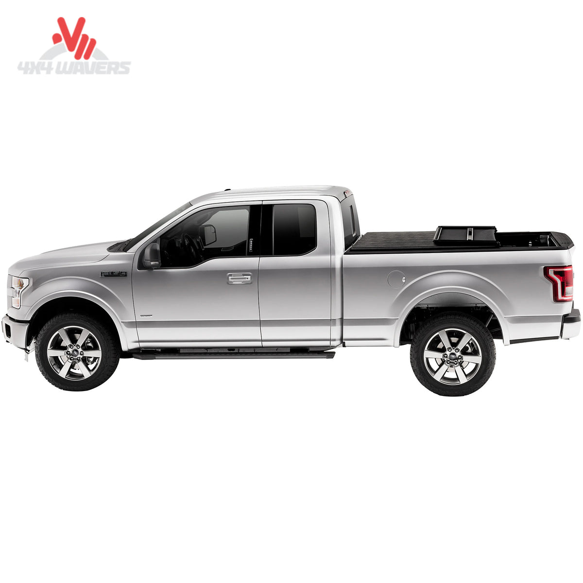 Extang Trifecta 2.0 tonneau cover on 2009-2014 Ford F-150 with 6.5ft bed, shown folded open for bed access.