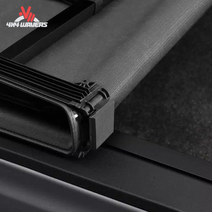 Extang Trifecta 2.0 tonneau cover folded open on a 2015-2020 Ford F-150 with 6.5ft bed, showing easy bed access and secure design.