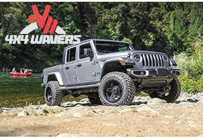 ReadyLIFT 4-inch Terrain Flex Lift Kit for 2020-2026 Jeep Gladiator JT with Falcon Performance shocks installed.