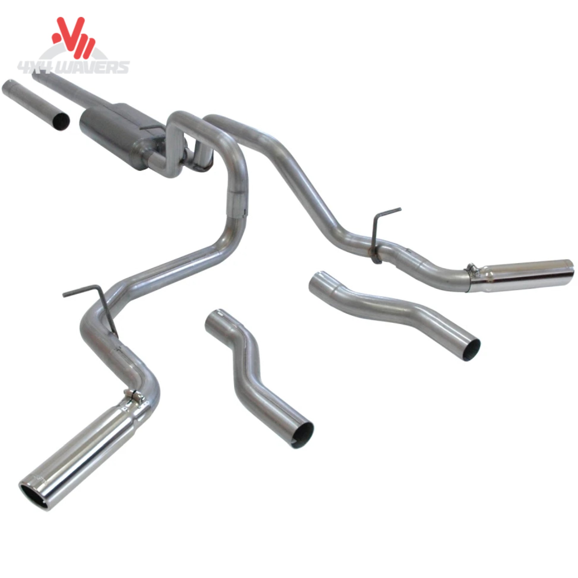 3 inch polished dual wall stainless steel exhaust tips Flowmaster SKU 817492