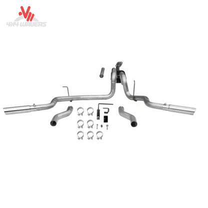 Flowmaster Force II Cat-Back Exhaust System for 2009-2014 Ford F-150 4.6L 5.0L 5.4L with Super 50 muffler and mandrel-bent tubing