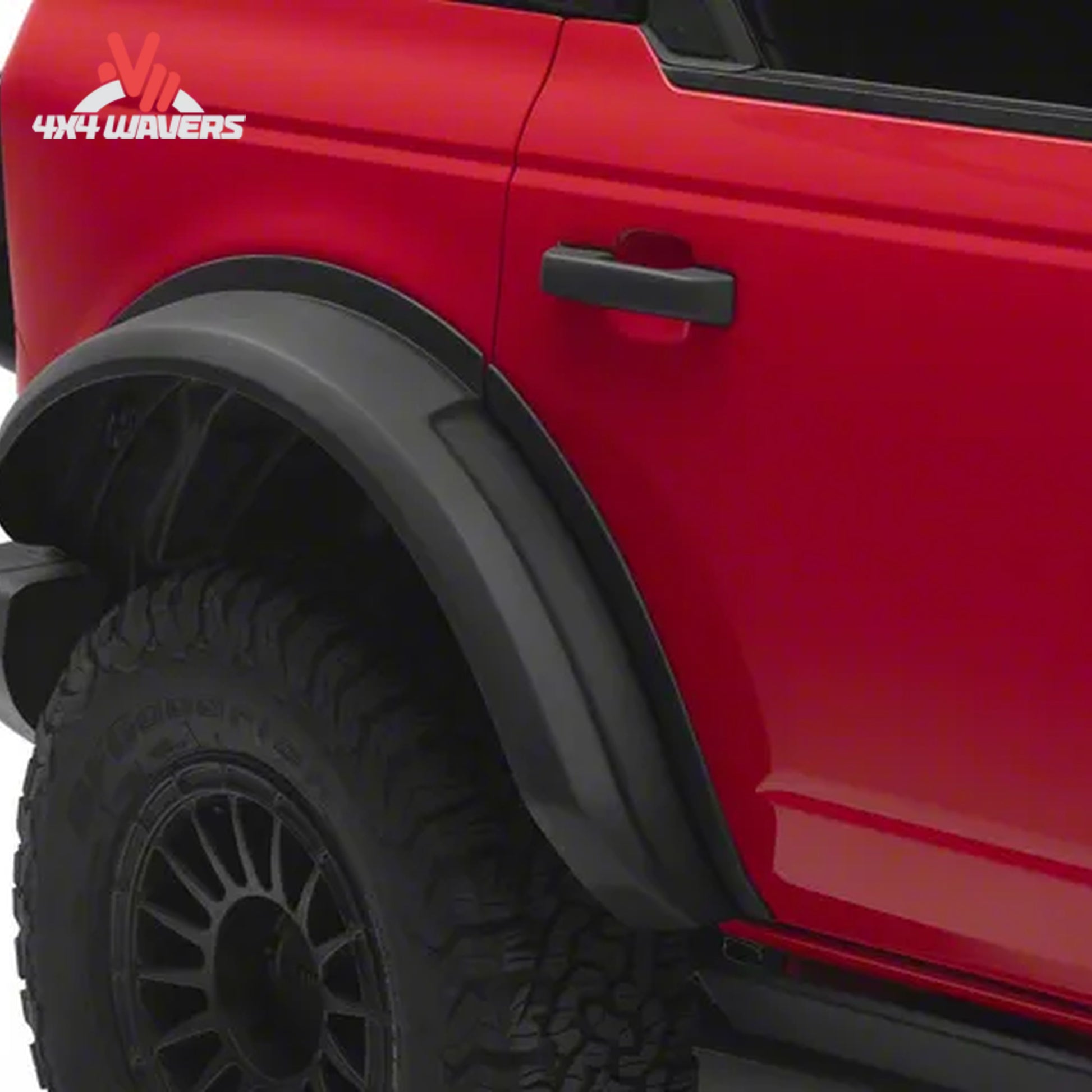 Front angle view of Air Design Bronco 4-door fender flares