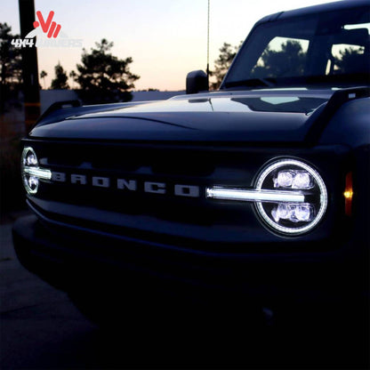 Installed AlphaRex NOVA LED headlights on Ford Bronco