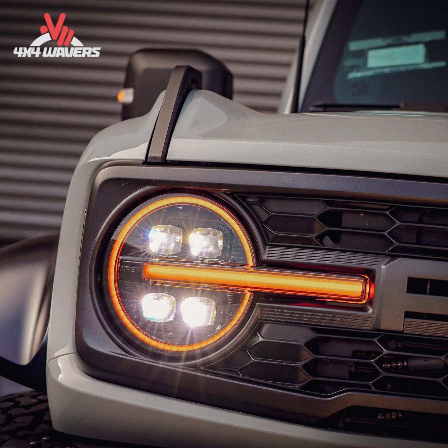 Installed AlphaRex NOVA LED headlights on Ford Bronco