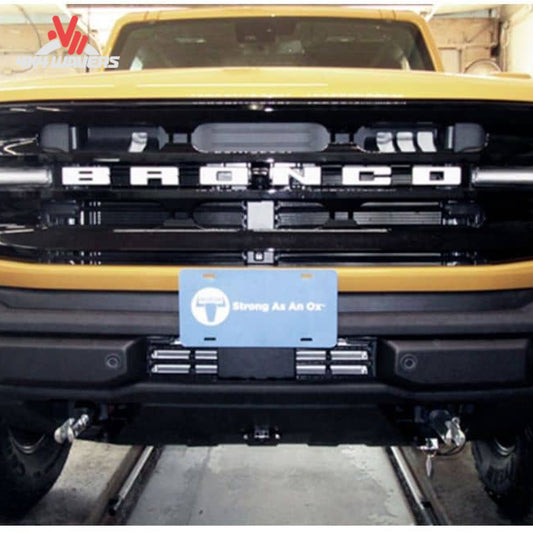 Blue Ox BX2698 installed on Ford Bronco standard bumper