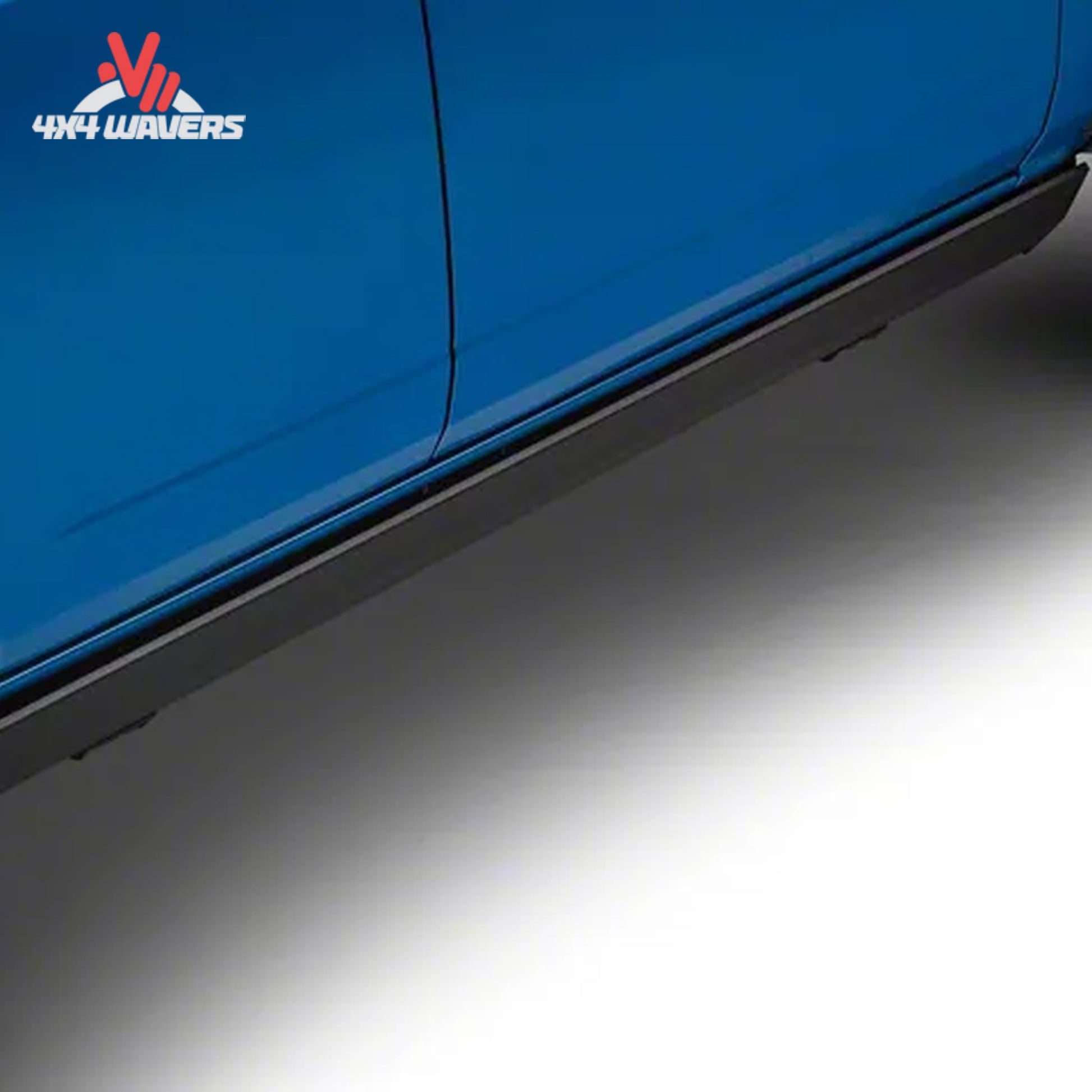 Go Rhino E1 power steps installed on lifted Ford Bronco