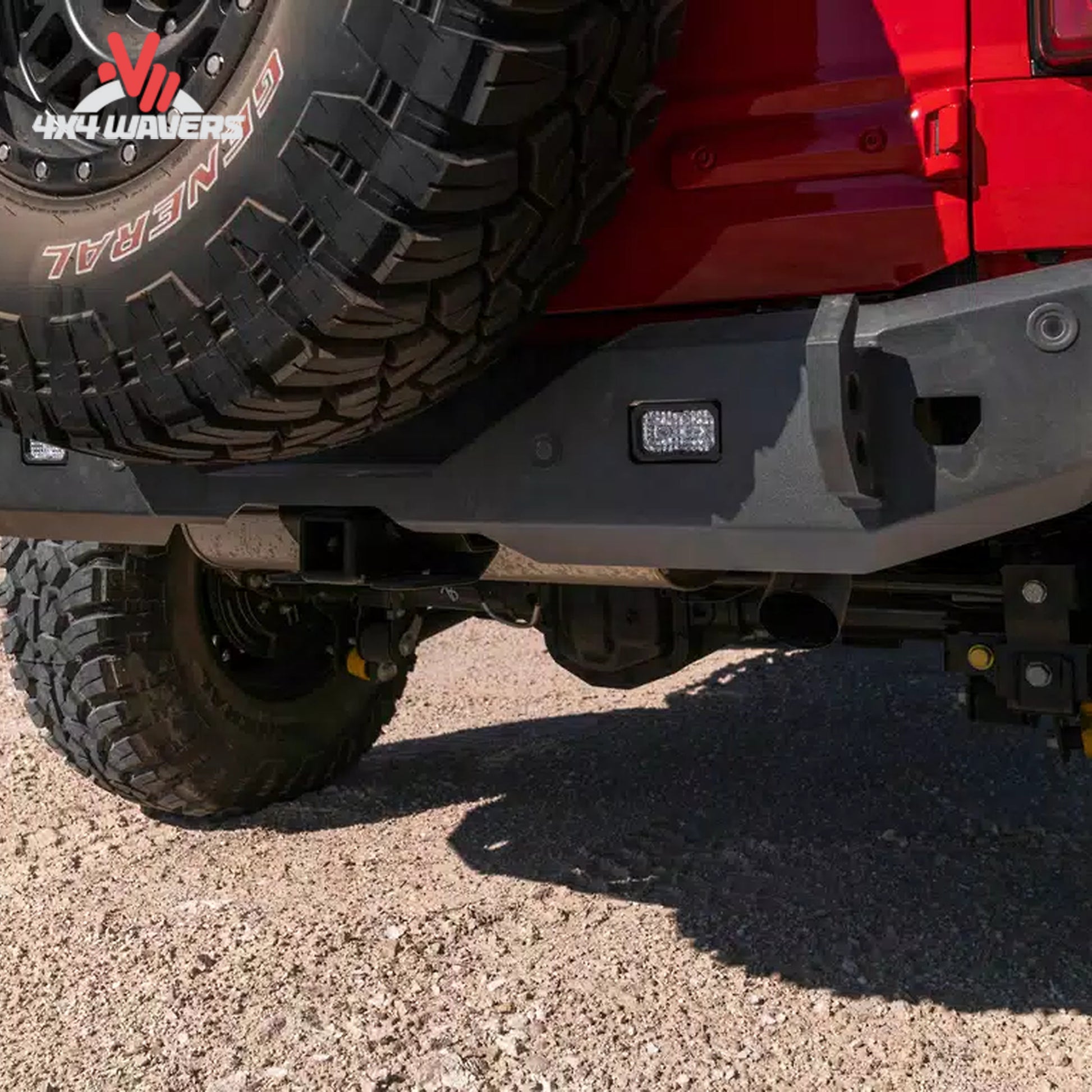 Ford Bronco with Havoc Steel Bender rear bumper off road