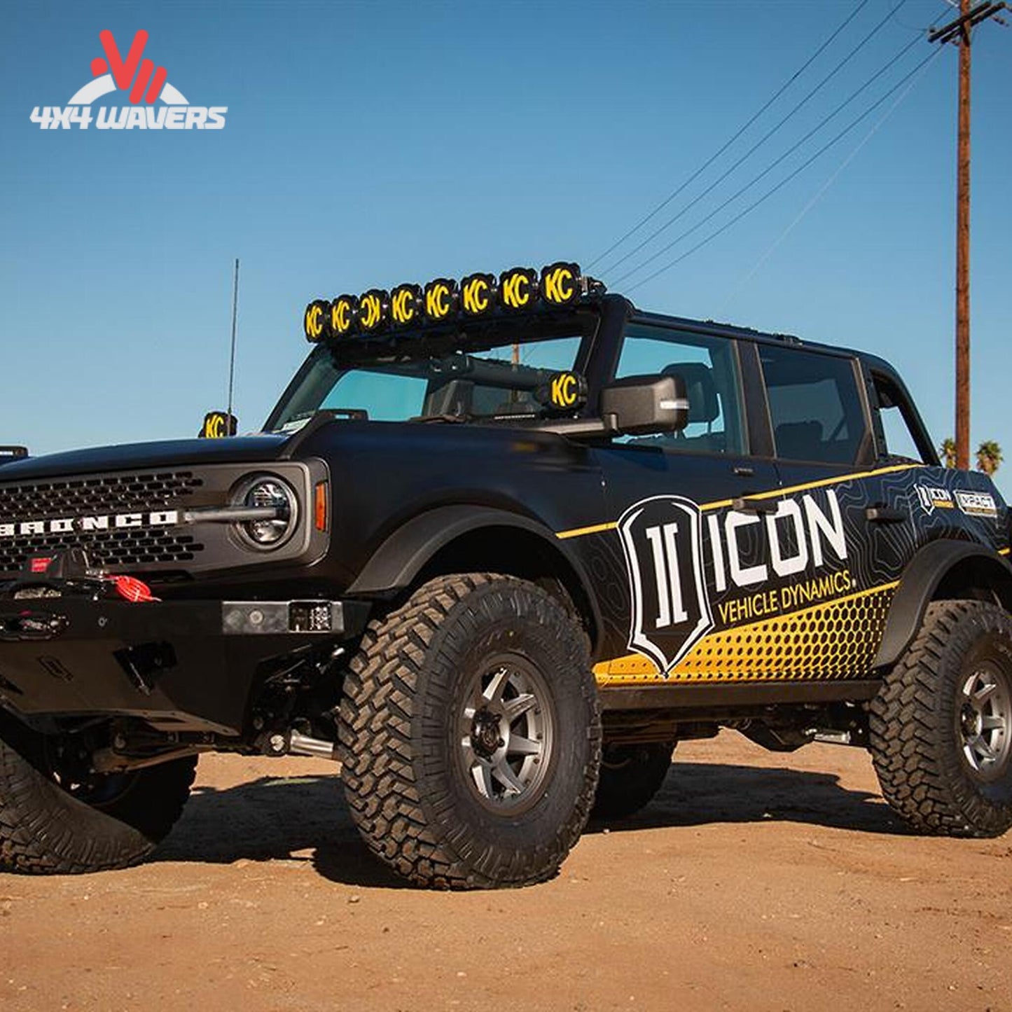 ICON billet upper control arms installed on lifted 2021-2026 Ford Bronco