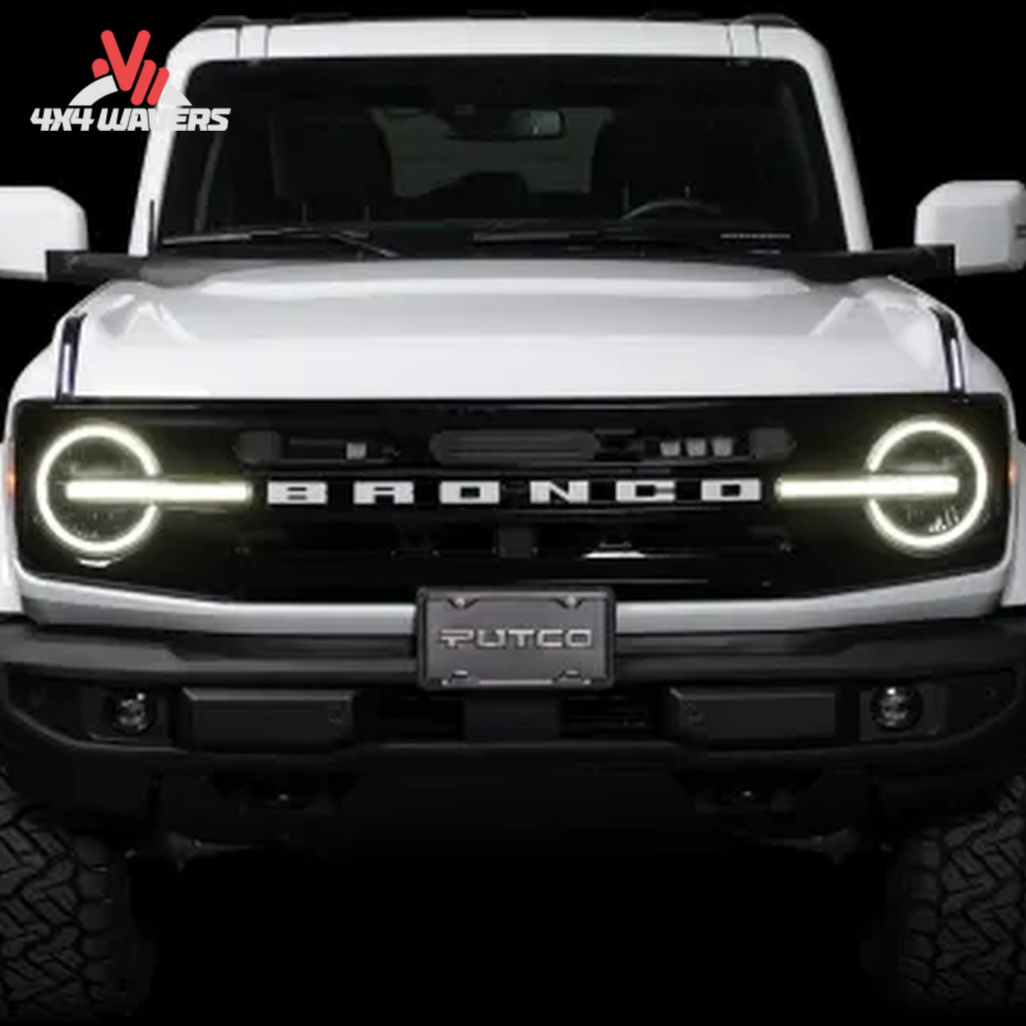 Ford Bronco with Putco Luminix LED daytime running lights installed