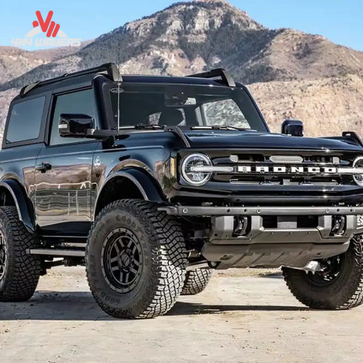 Ford Bronco with ReadyLIFT 2 inch suspension lift installed; Non-Sasquatch Ford Bronco upgraded with ReadyLIFT SST suspension system