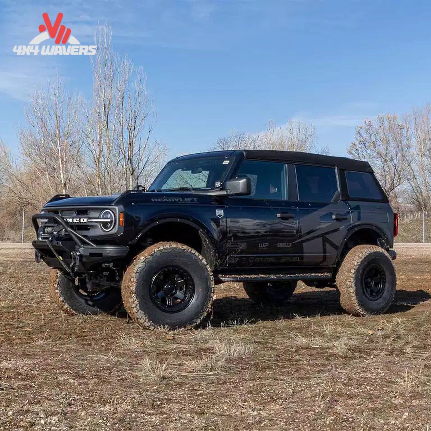 2021-2026 Ford Bronco with ReadyLIFT 3.5 inch suspension lift; Lifted Ford Bronco equipped with ReadyLIFT SST suspension system and 37-inch off-road tires