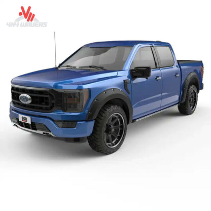 EGR Bolt-On Fender Flares in matte finish installed on a 2021-2026 Ford F-150 for enhanced style and protection.