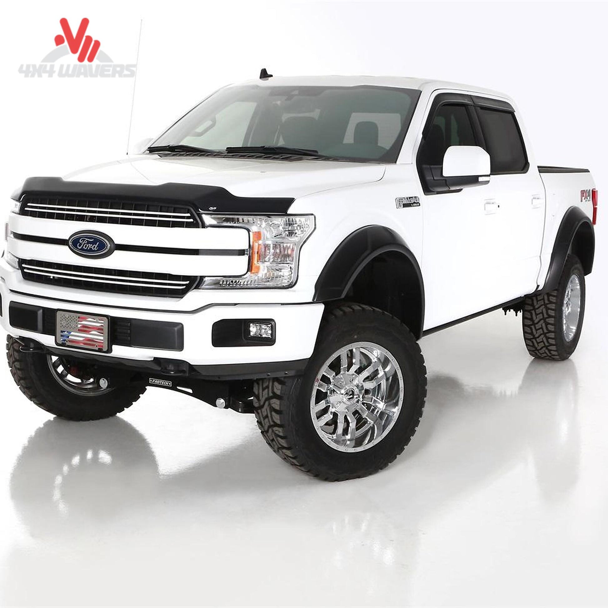 Husky DRT Style Fender Flares installed on a 2018-2020 Ford F-150 truck for enhanced protection and rugged appearance.