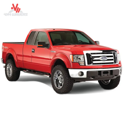 Husky OE Style Fender Flares installed on a 2015-2017 Ford F-150 truck, highlighting the durable black plastic design.