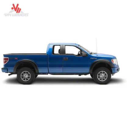 Husky OE Style Fender Flares installed on a 2015-2017 Ford F-150, showcasing durable black plastic fender extensions.