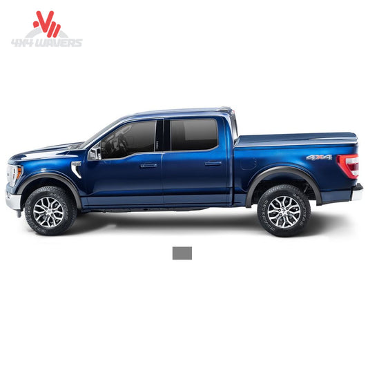 Husky OE Style Fender Flares installed on a 2021-2026 Ford F-150 pickup truck, enhancing wheel arch coverage and style.