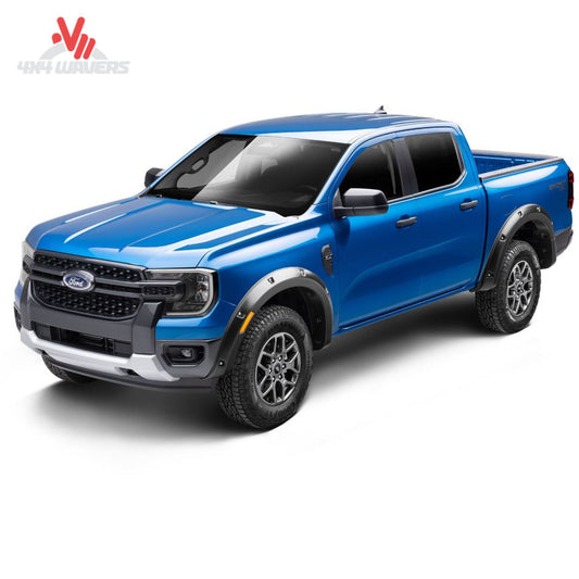 Ford F-150 with Husky Liners Pocket Style Fender Flares installed, enhancing wheel arch protection and truck style.