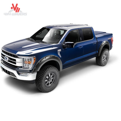 Ford F-150 with Husky Pocket Style Fender Flares installed, showcasing durable plastic fender flares on a 2021-2026 model.