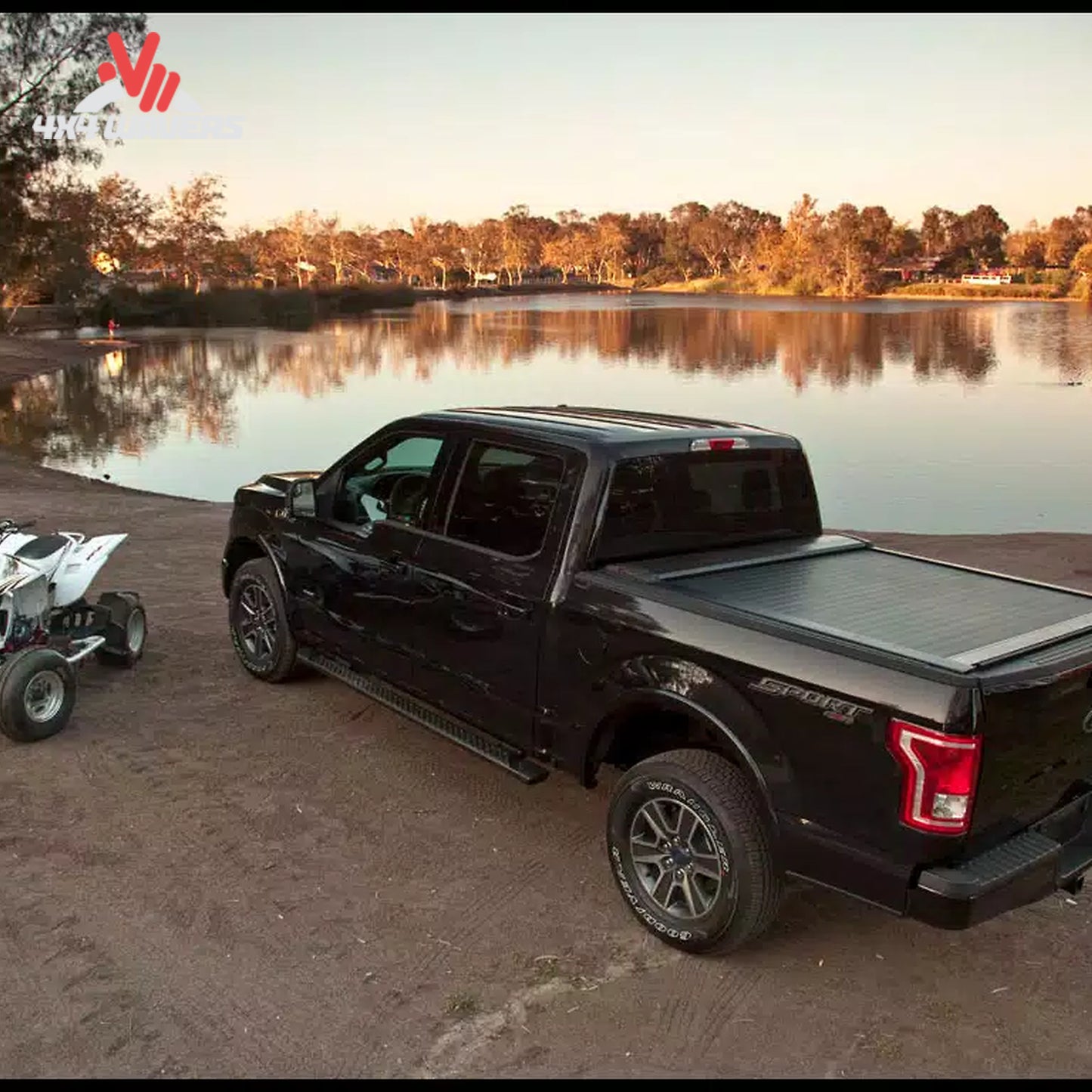 Ford F-150 with Pace Edwards Switchblade hard retractable tonneau cover installed on 6.5-foot bed, providing secure truck bed coverage.
