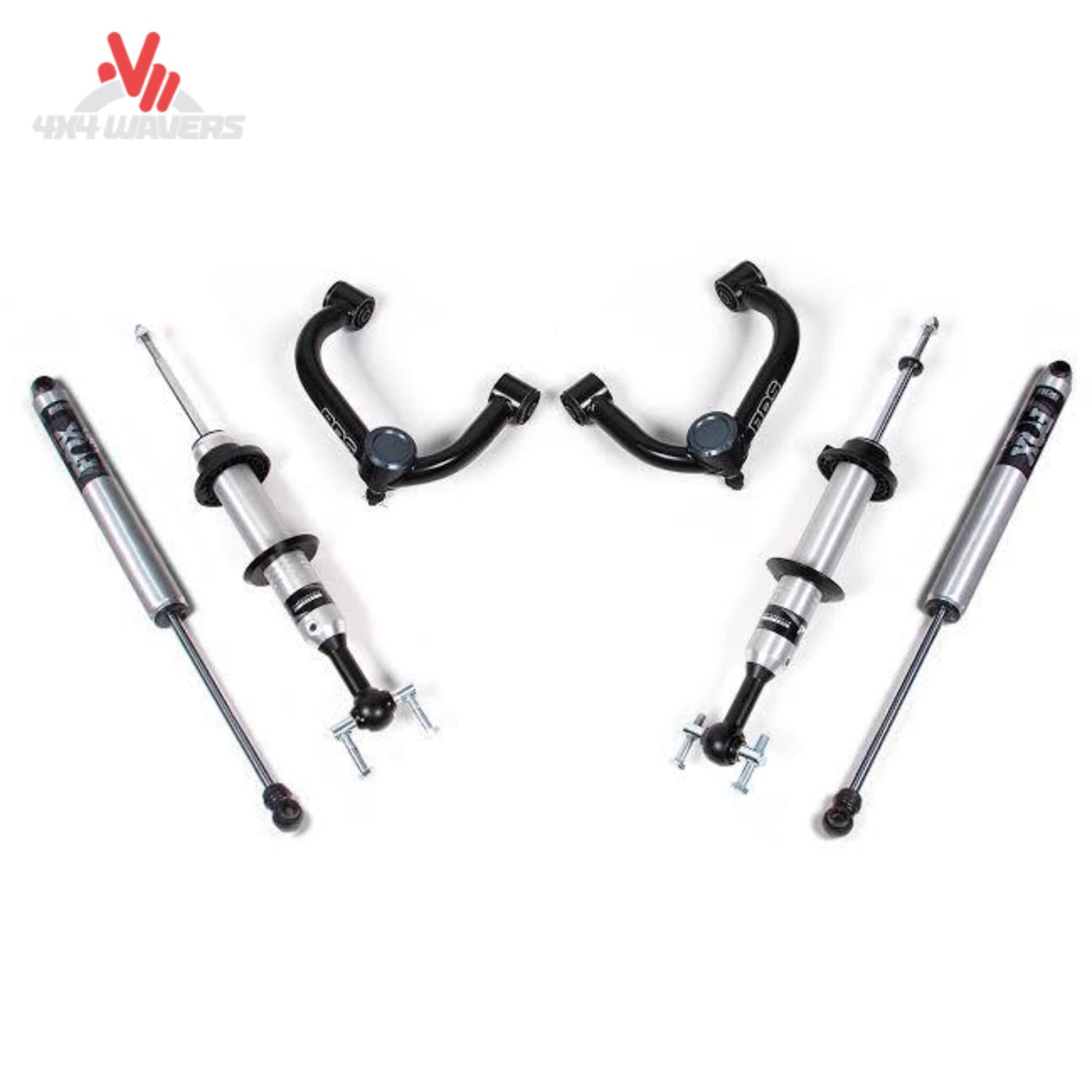 BDS Suspension 2-inch leveling kit with FOX 2.0 rear shock absorber for 2014-2020 Ford F-150 4WD pickup truck