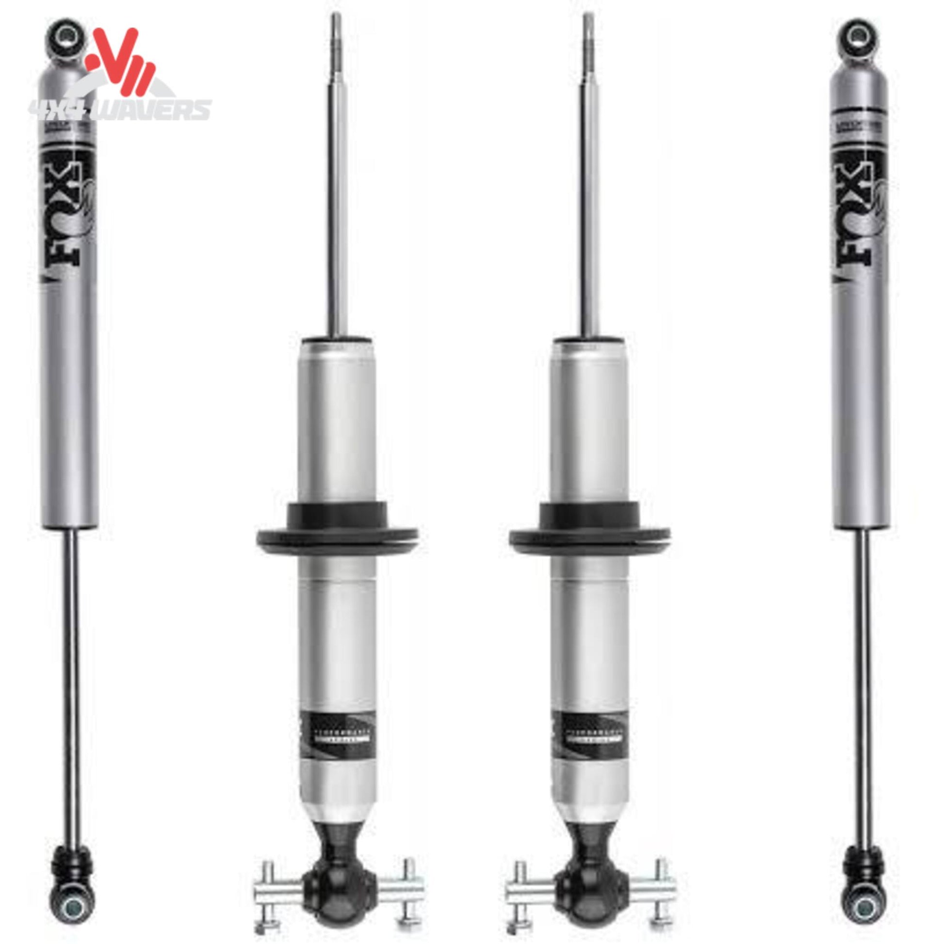 BDS FOX 2.0 Snap Ring IFP front strut with chrome shaft for 21-26 Ford F-150 4WD, includes shock absorber and spring perch details