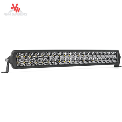 Barra de luz LED curva de doble fila de 20 pulgadas para alto rendimiento, con haz combinado, diseñada para iluminación todoterreno y de vehículos todoterreno.