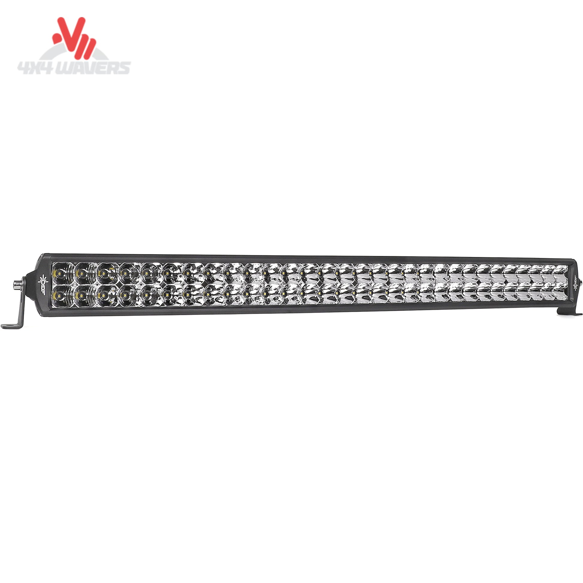 Barra de luz LED curva de doble fila de 30 pulgadas GO Performance, con haz combinado, diseñada para iluminación todoterreno y vehículos de aventura al aire libre.