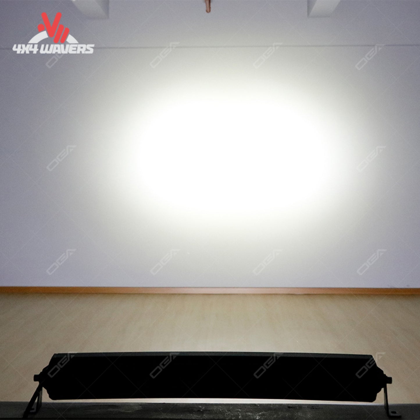 Barra de luces LED curva de doble fila de 20 pulgadas Go Performance, con haz combinado, vista lateral, iluminación todoterreno para vehículos.