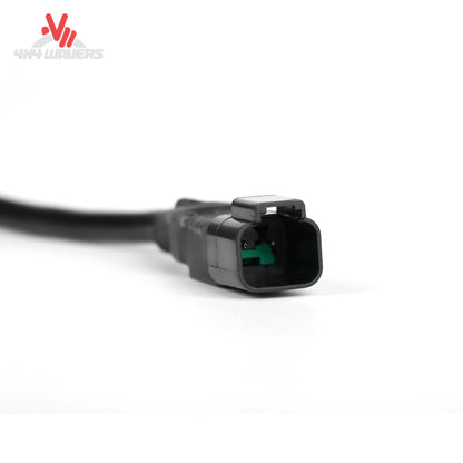 Barra de luz LED doble fila de 20 pulgadas Go Performance L6 con haces spot y flood, montada en vehículo todoterreno para mayor visibilidad.