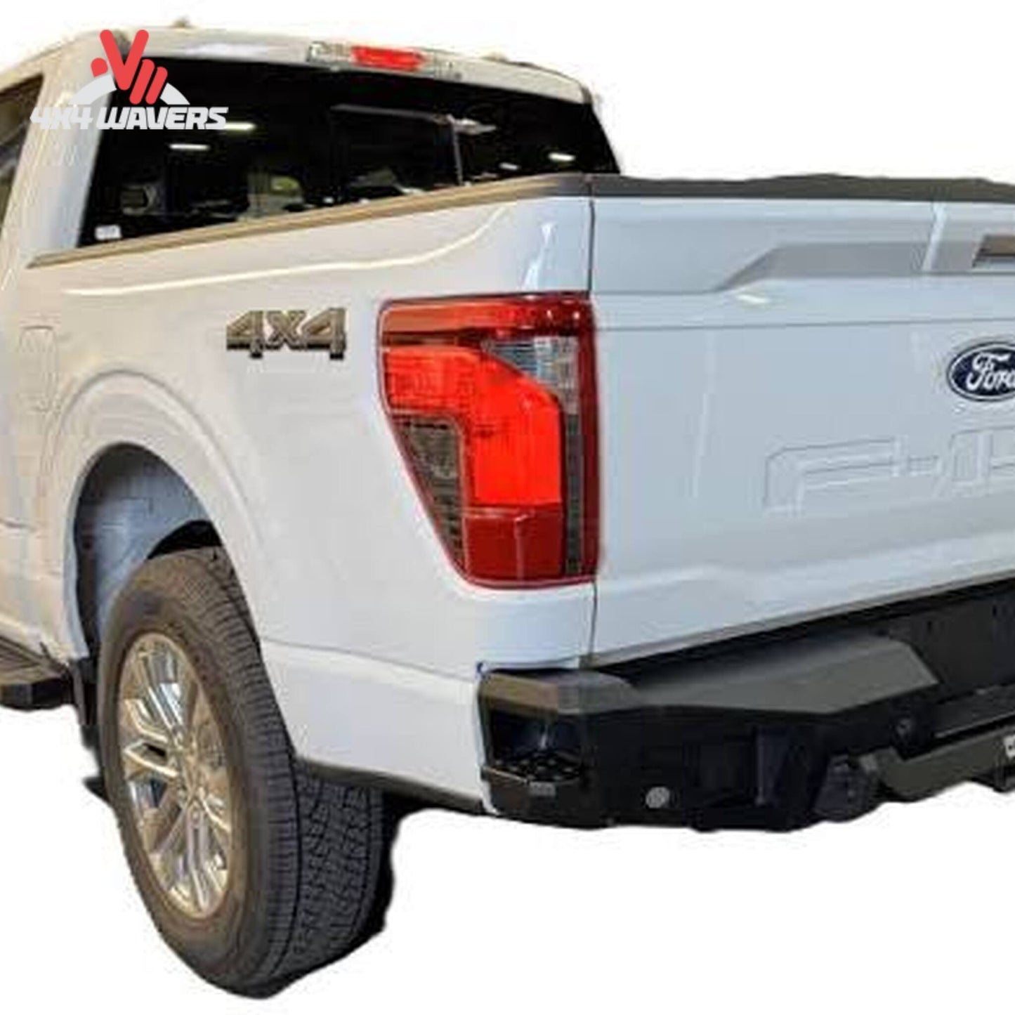 Go Rhino BR20.5 heavy-duty rear bumper in textured black for 2021-2026 Ford F-150 pickup truck.