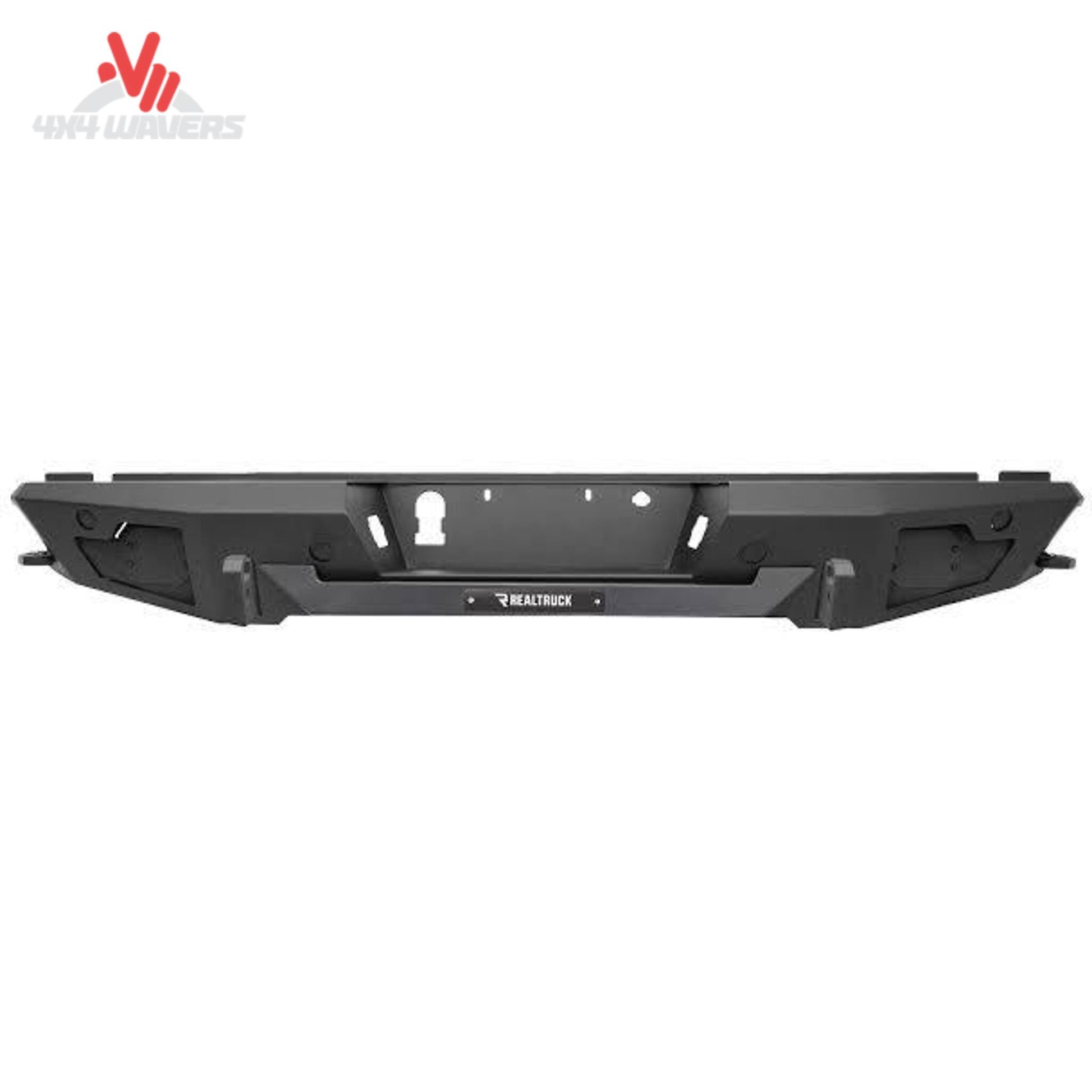 Go Rhino BR20.5 heavy-duty rear bumper replacement with sensor ports and light mounts for 2021-2026 Ford F-150 pickup truck