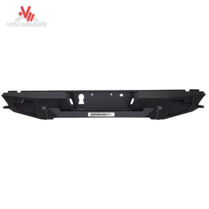 Go Rhino BR20.5 heavy-duty rear bumper replacement with sensor ports and light mounts for 2021-2026 Ford F-150 pickup truck