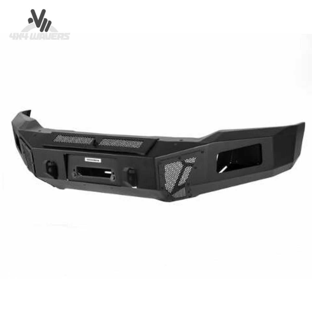 Go Rhino BR6 front bumper replacement with D-ring shackle mounts on a 2018-2020 Ford F-150, rugged off-road-style bumper.