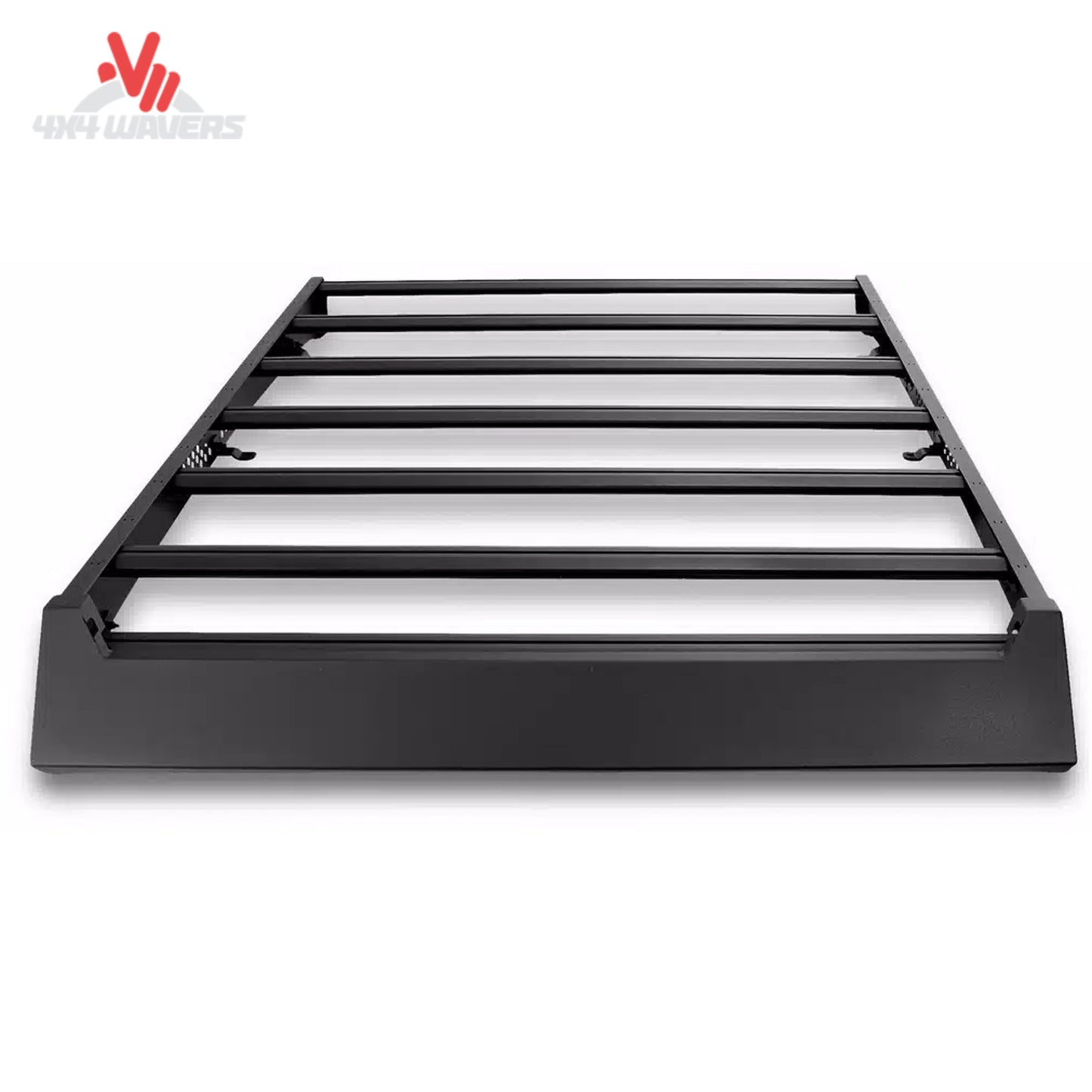 Textured black low profile aluminum roof rack with 4-CORE crossbars SKU 5933110T
