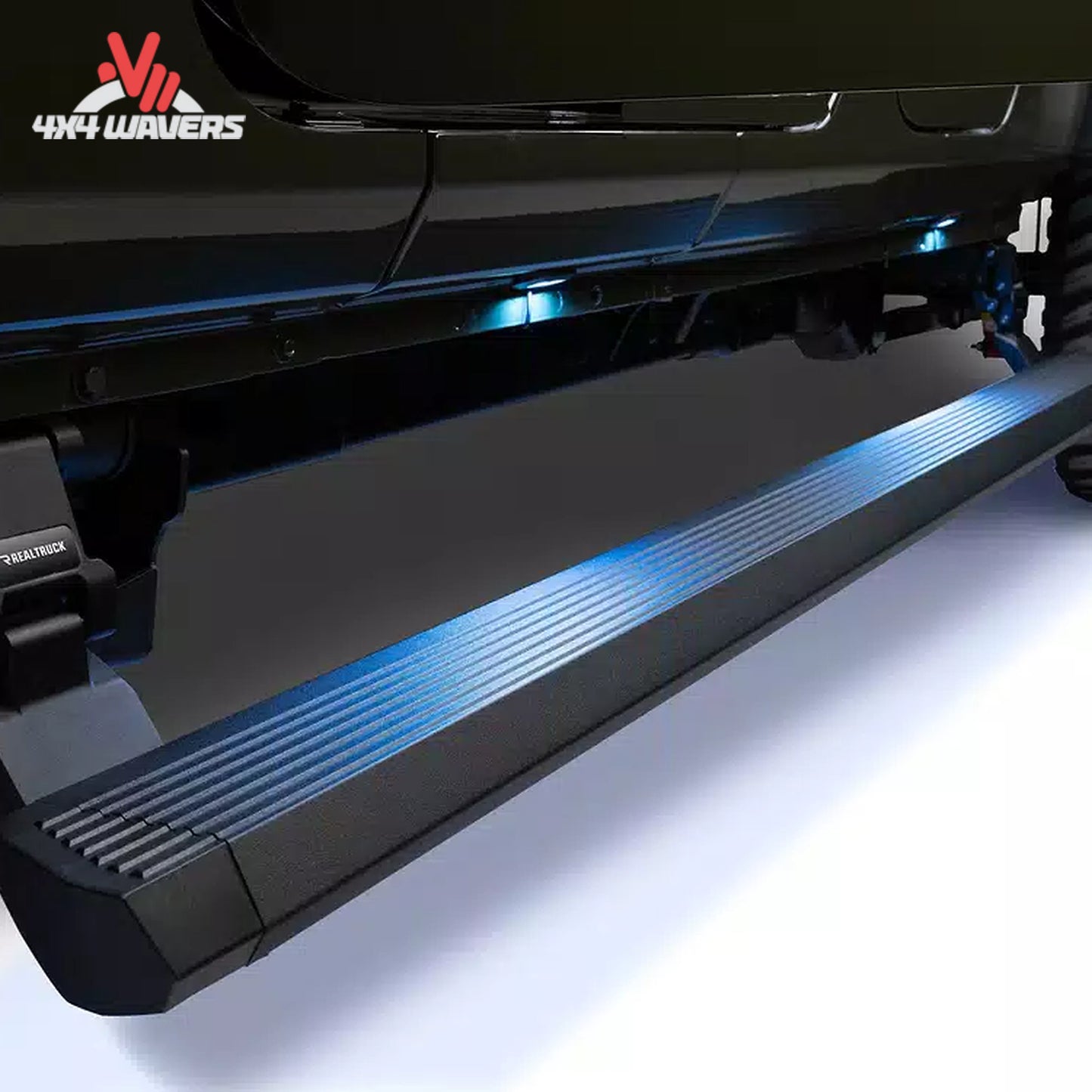 Estribo eléctrico desplegado con luces LED integradas para Jeep Gladiator