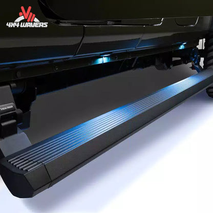 Estribo eléctrico desplegado con luces LED integradas para Jeep Gladiator