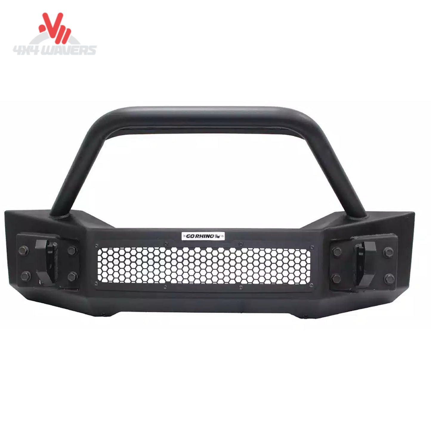 txt
Parachoques de winche Go Rhino Rockline Stubby para Jeep Wrangler JK/JL y Gladiator JT con barra superior, diseño resistente para todoterreno.