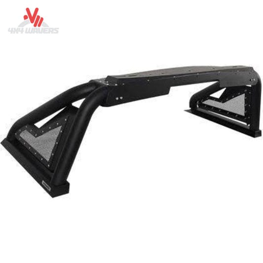 Go Rhino Sport Bar 2.0 black bed bar installed on a 2019-2026 Silverado Sierra 1500 pickup truck.