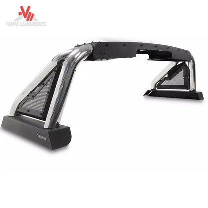 Go Rhino Sport Bar 2.0 bed-mounted roll bar in textured black installed on a 2015-2026 Ford F-150 pickup truck bed.