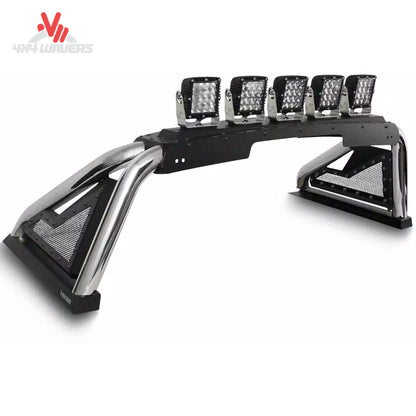 Go Rhino Sport Bar 2.0 bed-mounted roll bar in textured black on a 2015-2026 Ford F-150 pickup truck.