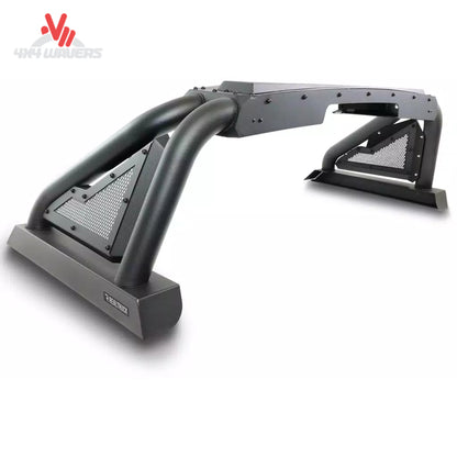 Go Rhino Sport Bar 2.0 bed-mounted roll bar in textured black on a 2015-2026 Ford F-150 pickup truck.