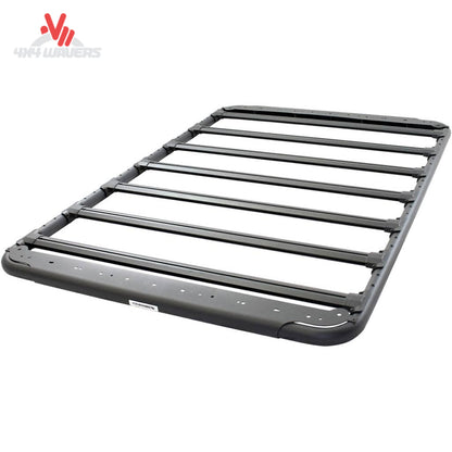 Go Rhino SRM500 75 inch flat platform roof rack 5935075T installed on overland truck with modular cargo setup