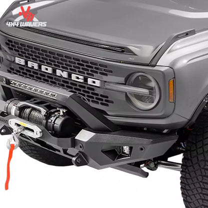 Integrated winch plate on Havoc Steel Bender Bronco bumper
