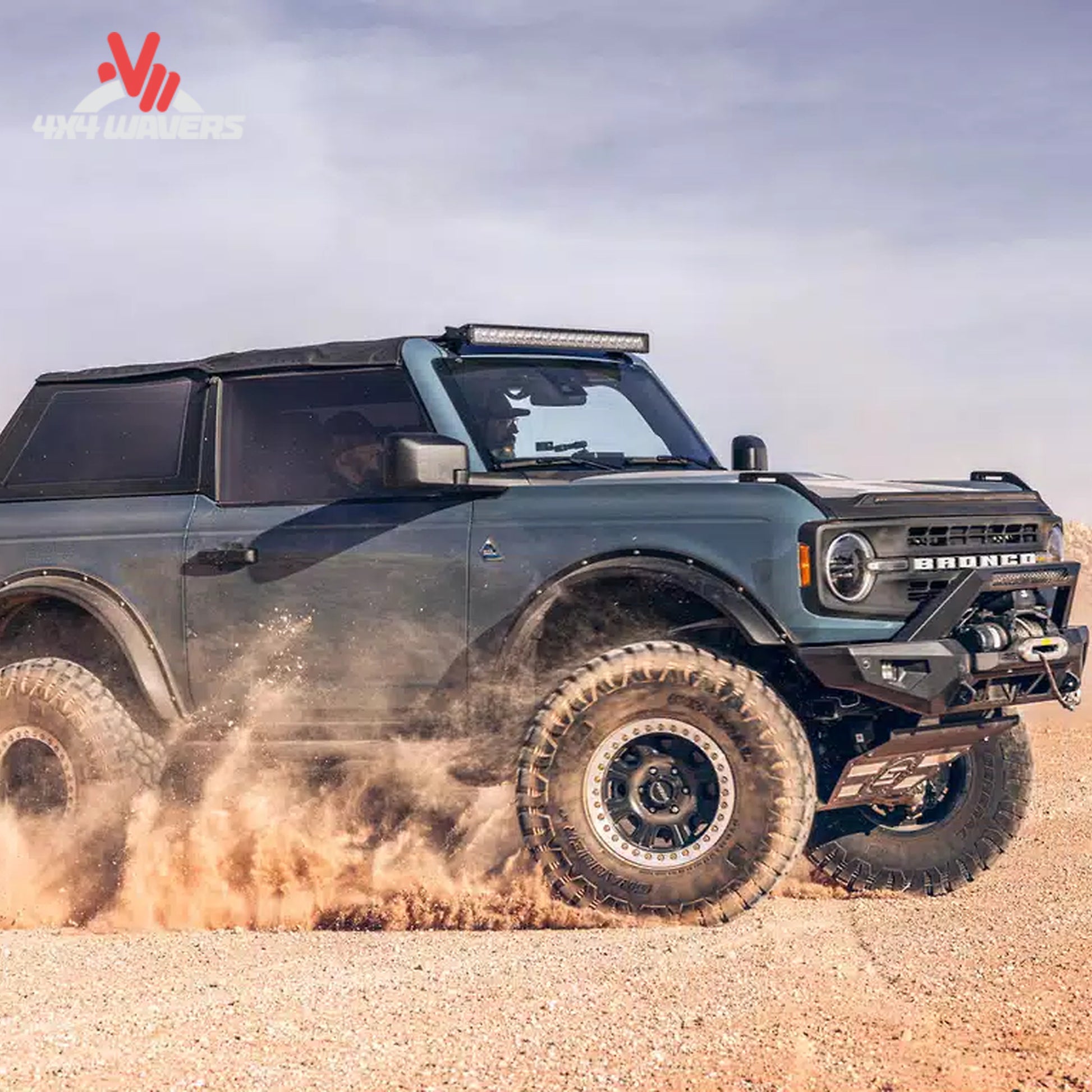 Side profile of Havoc EVOC fender flares on Ford Bronco