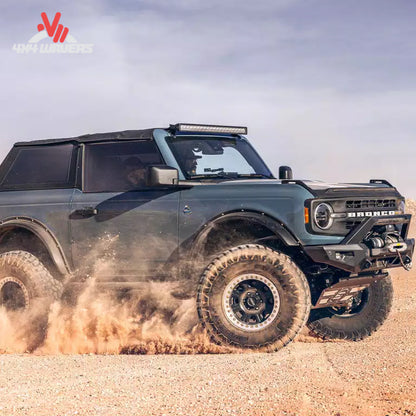 Side profile of Havoc EVOC fender flares on Ford Bronco