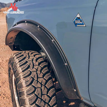 Side profile of Havoc EVOC fender flares on Ford Bronco