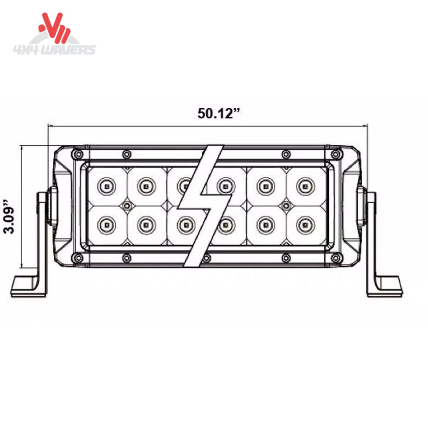 Die-cast aluminum housing used on Heise Infinite Series LED light bar