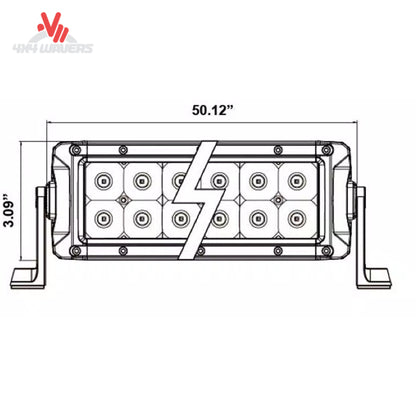Die-cast aluminum housing used on Heise Infinite Series LED light bar
