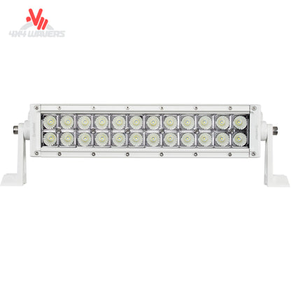 Heise HE-MDR14 14 inch marine dual row LED light bar with white housing