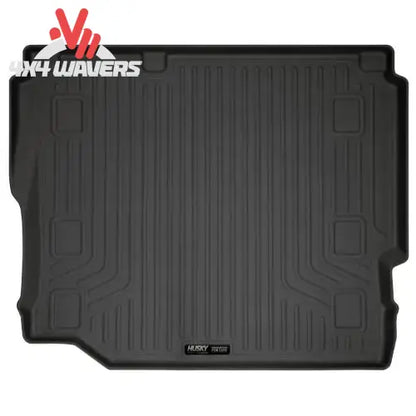 Husky WeatherBeater cargo liner for 2018-2026 Jeep Wrangler JL Unlimited, durable floor mat protecting cargo area.